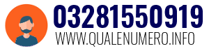 Numero di telefono 03281550919 03281550919