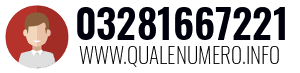 Numero di telefono 03281667221 03281667221