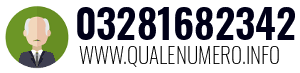 Numero di telefono 03281682342 03281682342