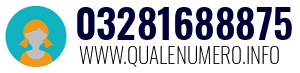 Numero di telefono 03281688875 03281688875