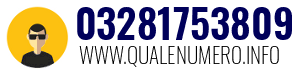 Numero di telefono 03281753809 03281753809