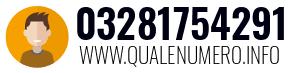 Numero di telefono 03281754291 03281754291