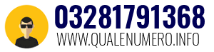 Numero di telefono 03281791368 03281791368