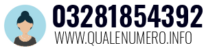 Numero di telefono 03281854392 03281854392
