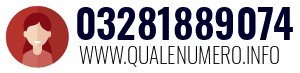 Numero di telefono 03281889074 03281889074