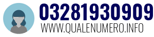 Numero di telefono 03281930909 03281930909