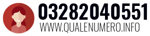 Numero di telefono 03282040551 03282040551