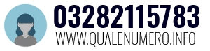 Numero di telefono 03282115783 03282115783