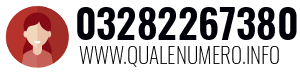Numero di telefono 03282267380 03282267380