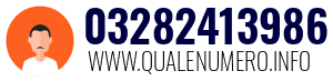 Numero di telefono 03282413986 03282413986