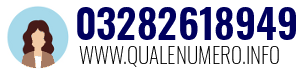 Numero di telefono 03282618949 03282618949