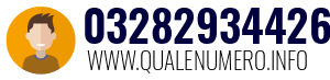 Numero di telefono 03282934426 03282934426