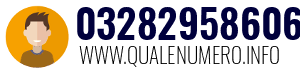 Numero di telefono 03282958606 03282958606