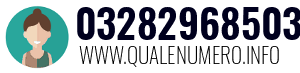 Numero di telefono 03282968503 03282968503