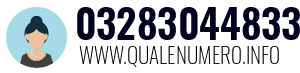 Numero di telefono 03283044833 03283044833
