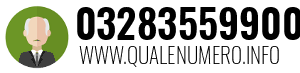 Numero di telefono 03283559900 03283559900