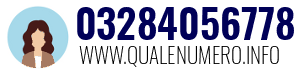 Numero di telefono 03284056778 03284056778