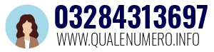 Numero di telefono 03284313697 03284313697