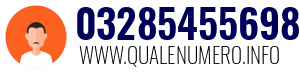 Numero di telefono 03285455698 03285455698