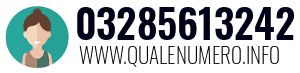 Numero di telefono 03285613242 03285613242