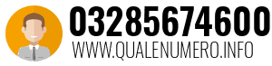 Numero di telefono 03285674600 03285674600