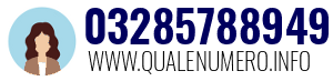Numero di telefono 03285788949 03285788949