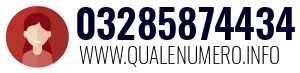 Numero di telefono 03285874434 03285874434