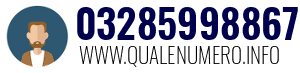 Numero di telefono 03285998867 03285998867