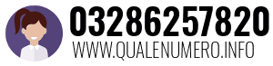 Numero di telefono 03286257820 03286257820