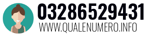 Numero di telefono 03286529431 03286529431