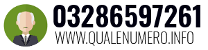 Numero di telefono 03286597261 03286597261
