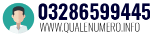 Numero di telefono 03286599445 03286599445