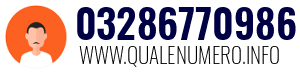 Numero di telefono 03286770986 03286770986