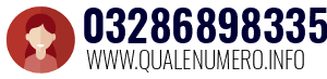 Numero di telefono 03286898335 03286898335