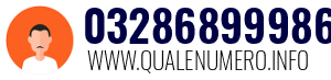 Numero di telefono 03286899986 03286899986