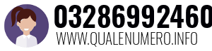 Numero di telefono 03286992460 03286992460