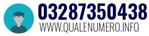 Numero di telefono 03287350438 03287350438