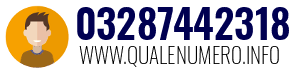 Numero di telefono 03287442318 03287442318