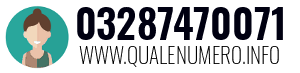 Numero di telefono 03287470071 03287470071