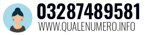 Numero di telefono 03287489581 03287489581