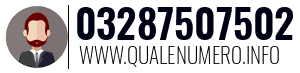 Numero di telefono 03287507502 03287507502