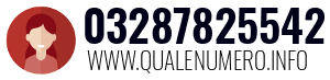 Numero di telefono 03287825542 03287825542