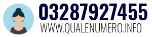Numero di telefono 03287927455 03287927455