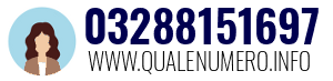 Numero di telefono 03288151697 03288151697