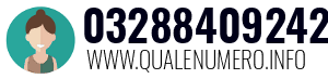 Numero di telefono 03288409242 03288409242
