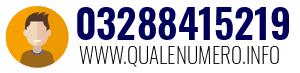 Numero di telefono 03288415219 03288415219