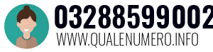 Numero di telefono 03288599002 03288599002