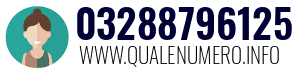 Numero di telefono 03288796125 03288796125