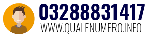 Numero di telefono 03288831417 03288831417