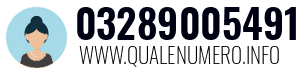 Numero di telefono 03289005491 03289005491